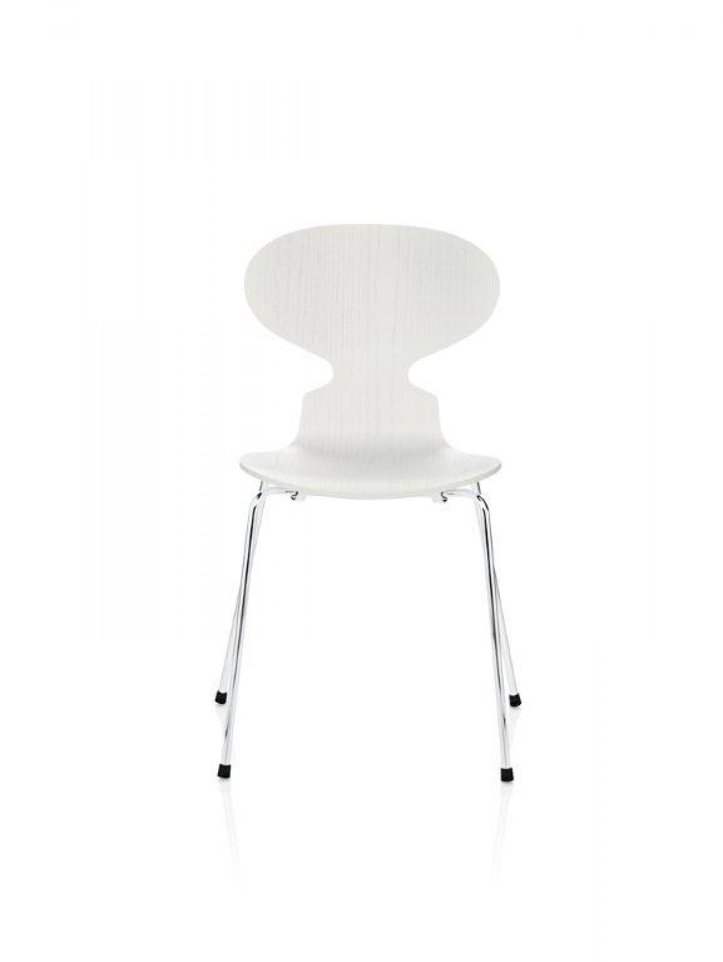 The Ant Chair 3100 3-LegS WOODED ESCHE WHITE / BASEL CHROME Fritz Hansen SINGLE PIECES